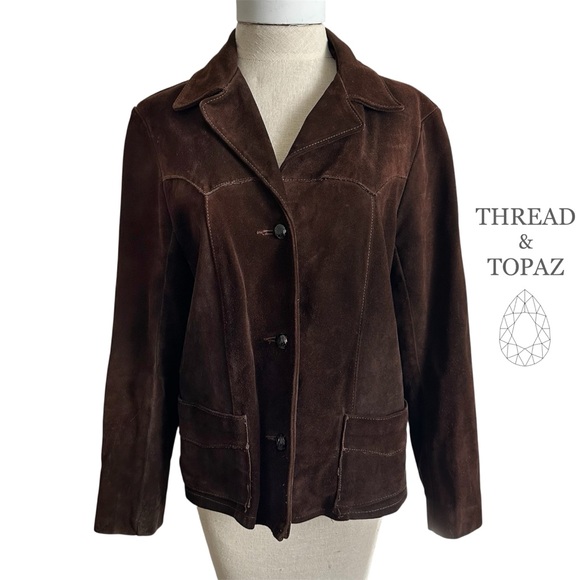 Vintage Jackets & Blazers - Vintage 60s Lady Californian Brown Suede Western Jacket